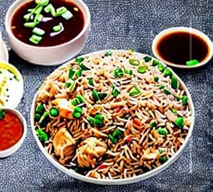 Chicken Triple Fried Rice