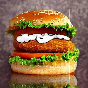 Double Panda Mexican Chicken Burger