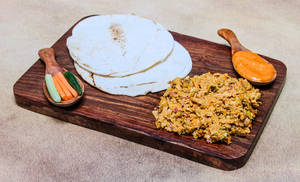 New Spicy Chicken Shawarma On Plate
