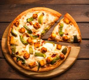 Paneer and capsicum pizza