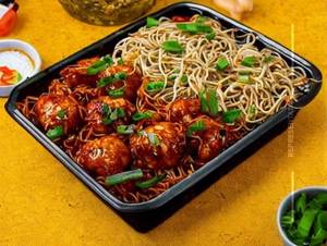 Chicken Manchurian Hakka Noodles 