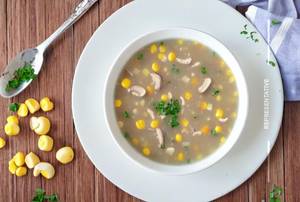 Sweet Corn Mushroom Soup