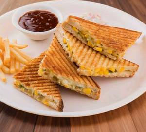 Cheese corn sandwich