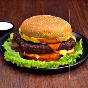 Double Panda Jamaican Beef Burger