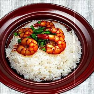 Steamed Rice (Hunan) - Prawn