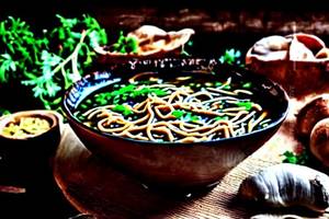 Mushroom Noodle Soup