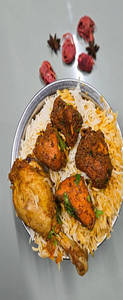 Chicken Mixed Biryani [1 Dum Peices,4pc Chicken Fry