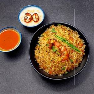 Burnt Garlic Rice - Prawn