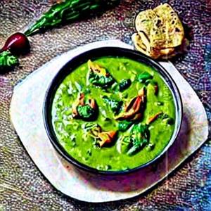 Crab Green Masala