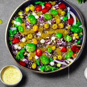 Rainbow Millet Salad