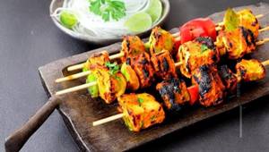 Mushroom Achari Tikka 