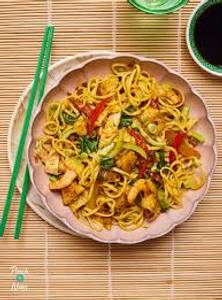 Egg Singapori Noodles