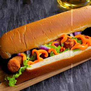 Chicken Hot Dog Double Sausage Sandwich
