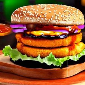 Double Panda Grilled Paneer Burger