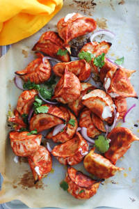 Tandoori paneer tikka dry momos [8 pieces]