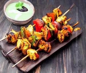 Mushroom Achari Tikka