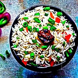 Burnt Garlic Chilly Fried Rice
