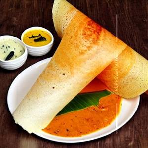 Open Butter Masala Dosa