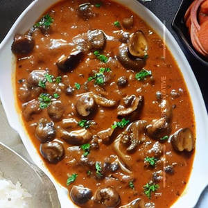 Chilly Mushroom Semi Gravy