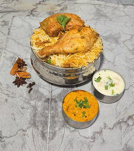 Chicken Dum Biryani Single