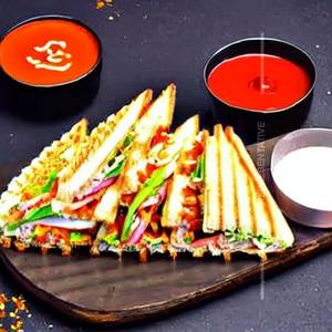 Paneer Zinger Parotta Sandwich