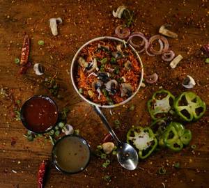 Garlic mushroom fried rice