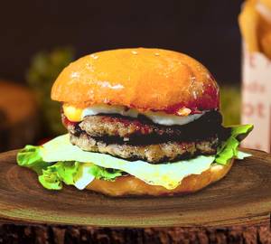 Smoked Jumbo beef burger