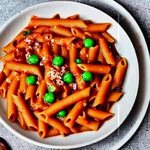 Red Sauce Green Peas Pasta
