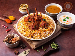 Chicken Lollipop Hyderabadi Biryani (serves-2)