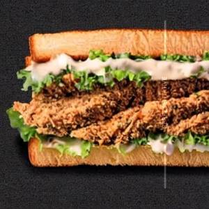 Pepper chicken sandwich