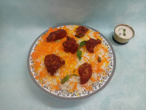 Lucknowi Chicken Dum Biryani. (less-spicy)