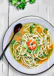 Veg noodles soup