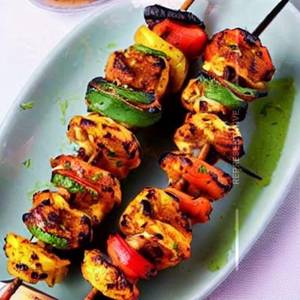 Mushroom Malai Stuffed Tikka