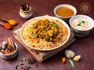 Vegetables Dum Biryani (serves-2)