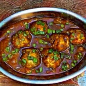 Vegetable Ball Manchurian Gravy