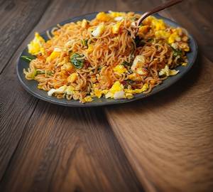 Double Egg Maggi (Serves 1)