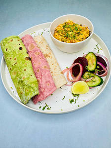 Paneer Bhurji With Choice Of Roti