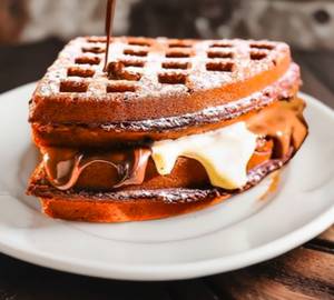 Triple chocalate waffle