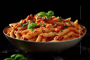 Red chicken pasta