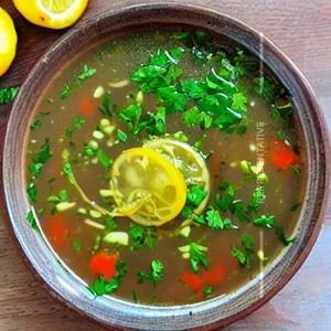 Veg lemon coriander soup