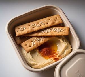 Classic hummus with lavash