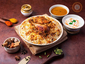 Hyderabadi Chicken Dum Biryani ( Serves-2 )
