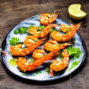 Burnt Garlic Prawn