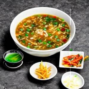 Sea Food Egg Drops Soup