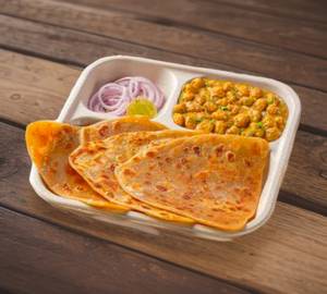 Chole + 2 Plain Paratha + Pickle