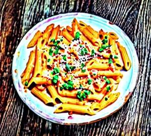 Red Sauce Corn Penne Pasta