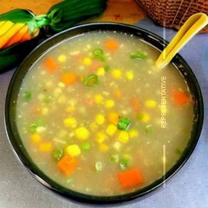 Veg sweet corn soup