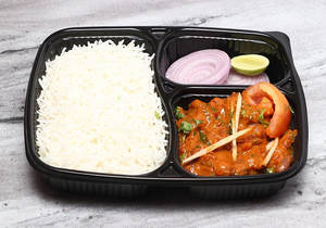 White Rice And Rajma Masala
