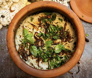 Paneer Tikka Dum Biryani