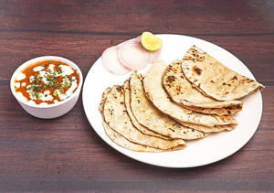 (5) Phulka And Dal Makhani